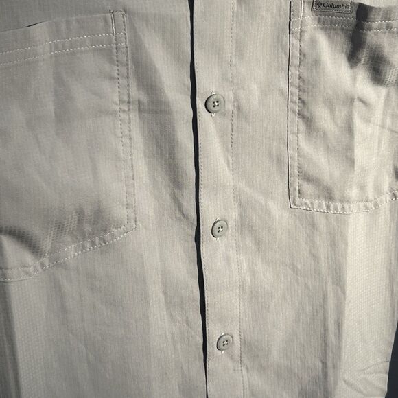 NEW Columbia Omni-Shade Red Eagle Lake Men's Short Sleeve Shirt Size 3X - Gray - Picture 4 of 12